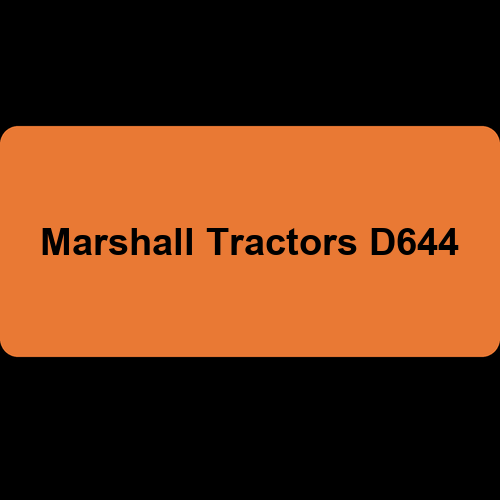 Marshall Tractors D644